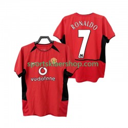 Manchester Utd drakt RONALDO 7 2002 Retro Hjemmetrøye Kort erm 2004 , Herre