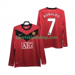 Manchester Utd drakt RONALDO 7 2009 Retro Hjemmetrøye Lang erm 2010 , Herre