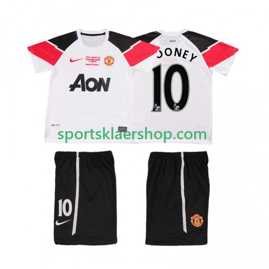 Manchester Utd drakt ROONEY 10 Champions League 2012 Retro Tredjetrøye Kort erm 2011 , Barnesett