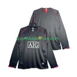 Manchester Utd drakt 2007 Retro Bortetrøye Lang erm 2008 , Herre