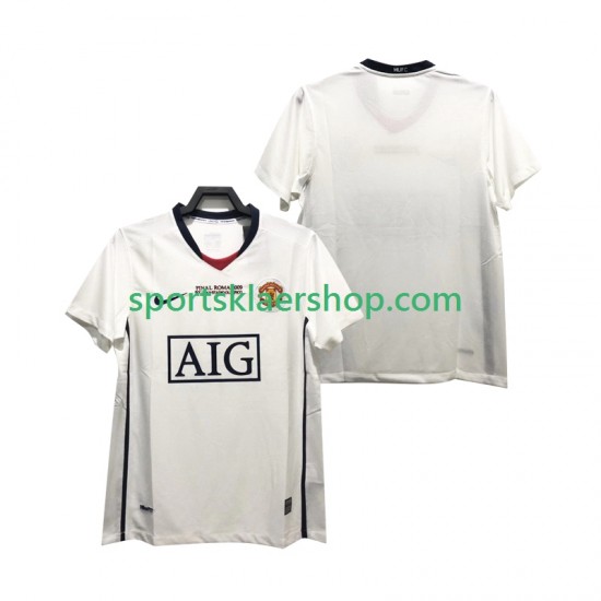 Manchester Utd drakt Champions League 2009 Retro Bortetrøye Kort erm 2008 , Herre