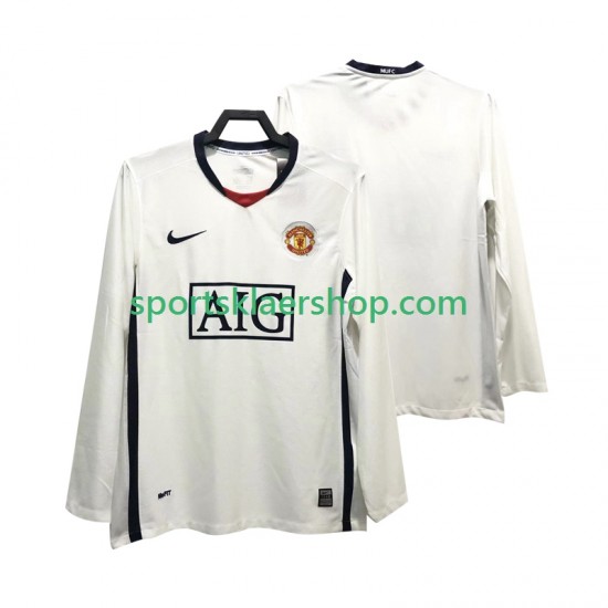 Manchester Utd drakt Premier League 2009 Retro Bortetrøye Lang erm 2008 , Herre