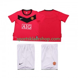 Manchester Utd drakt 2009 Retro Hjemmetrøye Kort erm 2010 , Barnesett