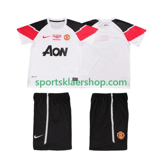 Manchester Utd drakt Champions League 2012 Retro Tredjetrøye Kort erm 2011 , Barnesett