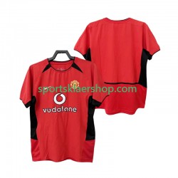 Manchester Utd drakt 2002 Retro Hjemmetrøye Kort erm 2004 , Herre