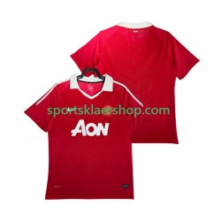 Manchester Utd drakt Retro Hjemmetrøye Kort erm 2010 2011 , Herre