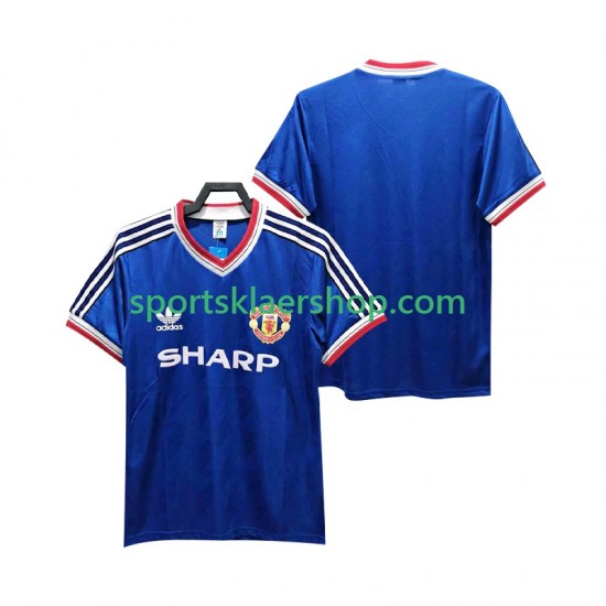 Manchester Utd drakt 1986 1988 Retro Tredjetrøye Kort erm , Herre