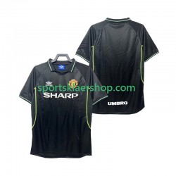 Manchester Utd drakt 1998 Retro Tredjetrøye Kort erm 1999 , Herre