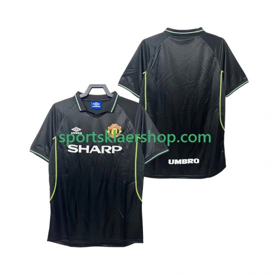 Manchester Utd drakt 1998 Retro Tredjetrøye Kort erm 1999 , Herre
