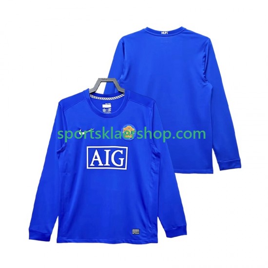 Manchester Utd drakt 2009 Retro Tredjetrøye Lang erm 2008 , Herre