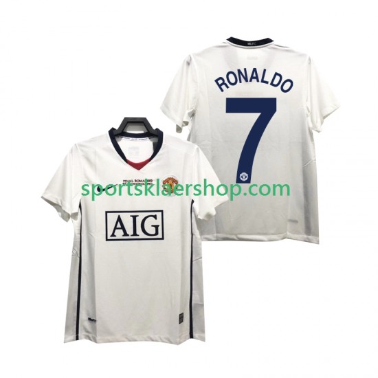Manchester Utd drakt Ronaldo 7 Champions League 2009 Retro Bortetrøye Kort erm 2008 , Herre