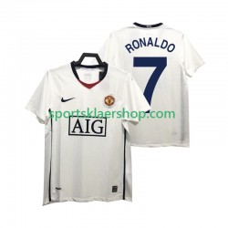 Manchester Utd drakt Ronaldo 7 Premier League 2009 Retro Bortetrøye Kort erm 2008 , Herre