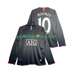 Manchester Utd drakt Rooney 10 2007 Retro Bortetrøye Lang erm 2008 , Herre