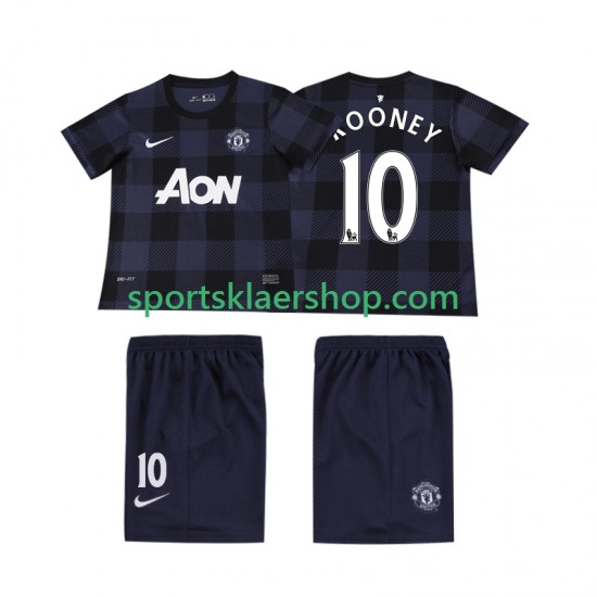 Manchester Utd drakt Rooney 10 2013 2014 Retro Bortetrøye Kort erm , Barnesett