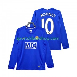 Manchester Utd drakt Rooney 10 2009 Retro Tredjetrøye Lang erm 2008 , Herre