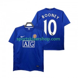 Manchester Utd drakt Rooney 10 2009 Retro Tredjetrøye Kort erm 2008 , Herre