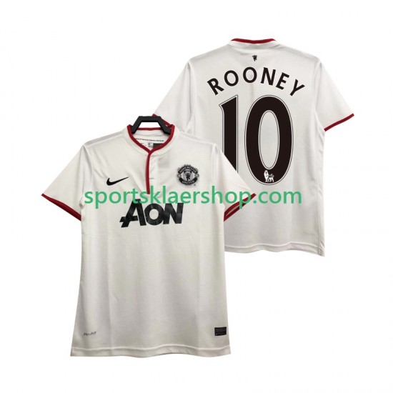 Manchester Utd drakt Rooney 10 2013 2014 Retro Tredjetrøye Kort erm , Herre