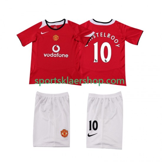 Manchester Utd drakt Ruud van Nistelrooy 2005 Retro Hjemmetrøye Kort erm 2006 , Barnesett