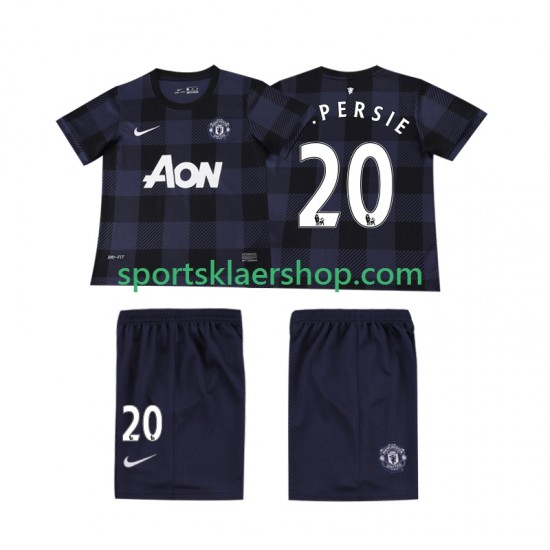 Manchester Utd drakt V PERSIE 20 2013 2014 Retro Bortetrøye Kort erm , Barnesett