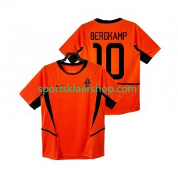 Nederland drakt BERGKAMP 10 2002 Retro Hjemmetrøye Kort erm , Herre