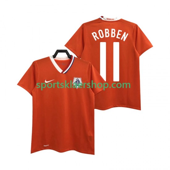 Nederland drakt ROBBEN 11 Retro Hjemmetrøye Kort erm 2008 , Herre