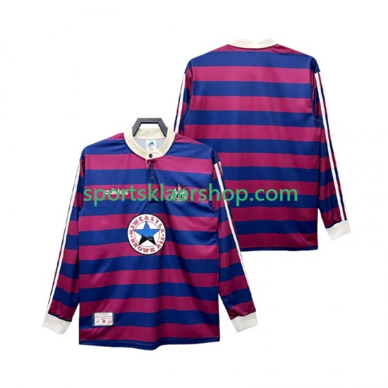Newcastle United drakt 1995 1997 Retro Bortetrøye Lang erm , Herre