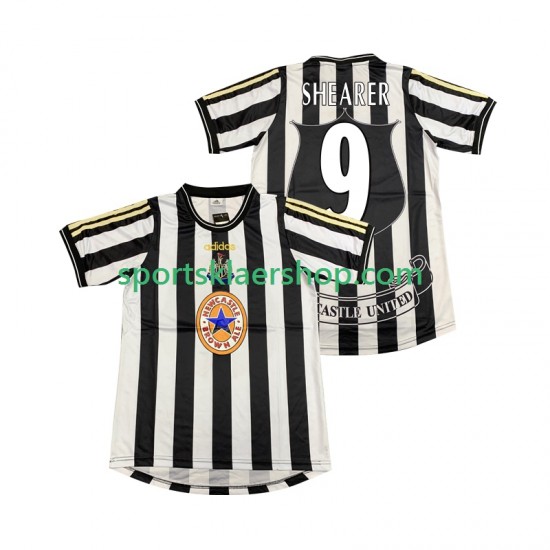 Newcastle United drakt SHEARER 9 1997 Retro Hjemmetrøye Kort erm 1999 , Herre