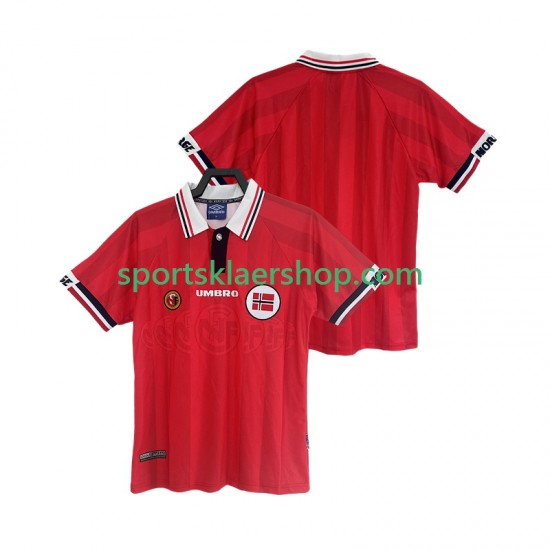 Norge drakt 1998 Retro Hjemmetrøye Kort erm , Herre