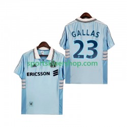 Olympique de Marseille drakt Gallas 23 1998 Retro Bortetrøye Kort erm 1999 , Herre