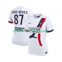 Paris Saint-Germain drakt Joao Neves 87 Bortetrøye Kort erm 2025-2026 , Herre