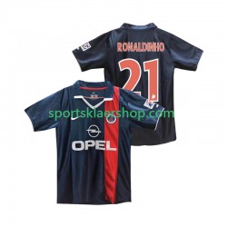 Paris Saint-Germain drakt RONALDINHO 21 2001 2002 Retro Hjemmetrøye Kort erm , Herre
