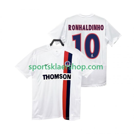 Paris Saint-Germain drakt RONHALDINHO 10 2002 2003 Retro Bortetrøye Kort erm , Herre