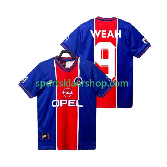Paris Saint-Germain drakt WEAH 9 1995 1996 Retro Hjemmetrøye Kort erm , Herre