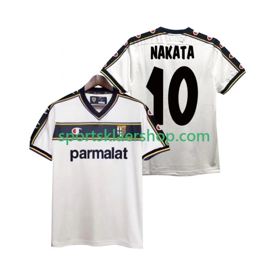 Parma drakt NAKATA 10 2002 2003 Retro Bortetrøye Kort erm , Herre