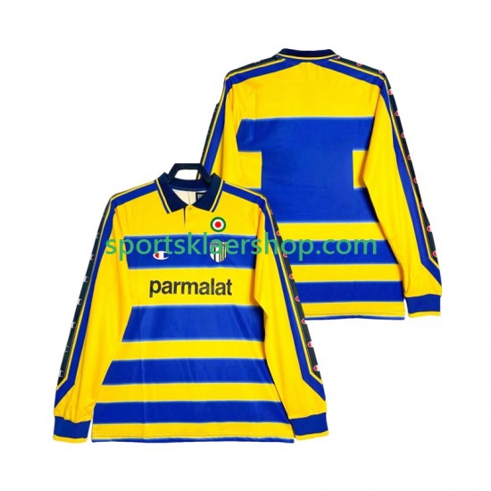 Parma drakt 2000 Retro Hjemmetrøye Lang erm 1999 , Herre