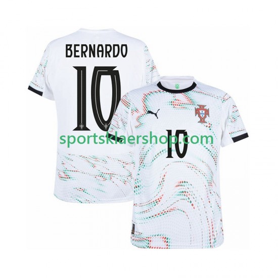 Portugal drakt Bernardo Silva 10 Bortetrøye Kort erm 2025-2026 , Herre