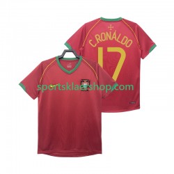 Portugal drakt Crstiano Ronaldo 17 Retro Hjemmetrøye Kort erm 2006 , Herre
