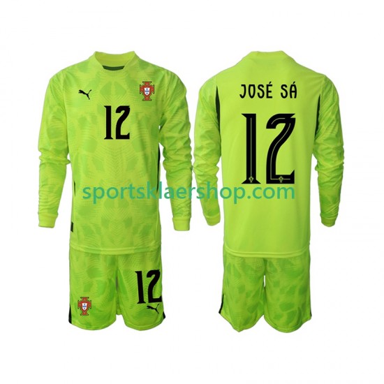 Portugal drakt Jose Sa 12 Keeper Hjemmetrøye Lang erm 2025 , Barnesett