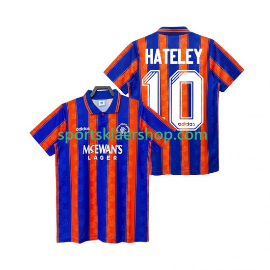 Rangers drakt HATELEY 10 1993 Retro Bortetrøye Kort erm 1994 , Herre