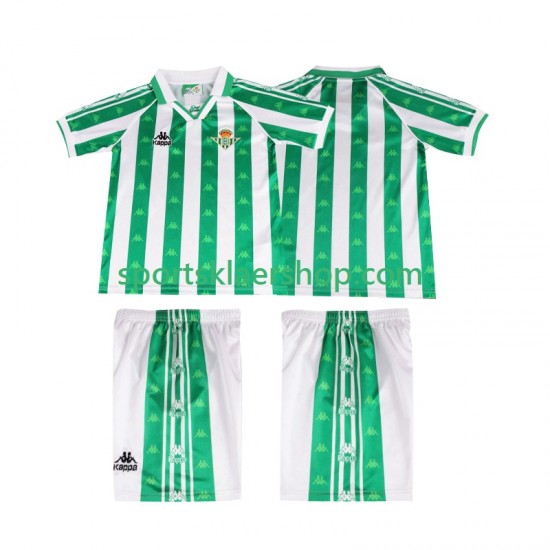 Real Betis drakt 1996 1997 Retro Hjemmetrøye Kort erm , Barnesett