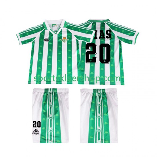 Real Betis drakt Tomas Olias 20 1996 1997 Retro Hjemmetrøye Kort erm , Barnesett