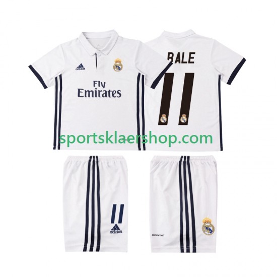 Real Madrid drakt BALE 11 2016 2017 Retro Hjemmetrøye Kort erm , Barnesett