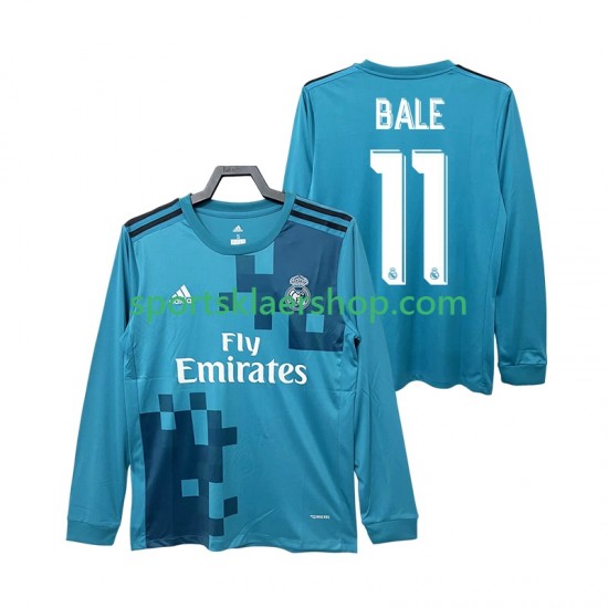 Real Madrid drakt BALE 11 2017 2018 Retro Tredjetrøye Lang erm , Herre