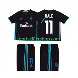 Real Madrid drakt Bale 11 2017 2018 Retro Bortetrøye Kort erm , Barnesett
