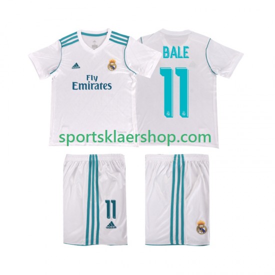 Real Madrid drakt Bale 11 2017 2018 Retro Hjemmetrøye Kort erm , Barnesett