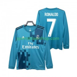 Real Madrid drakt CRISTIANO RONALDO 7 2017 2018 Retro Tredjetrøye Lang erm , Herre