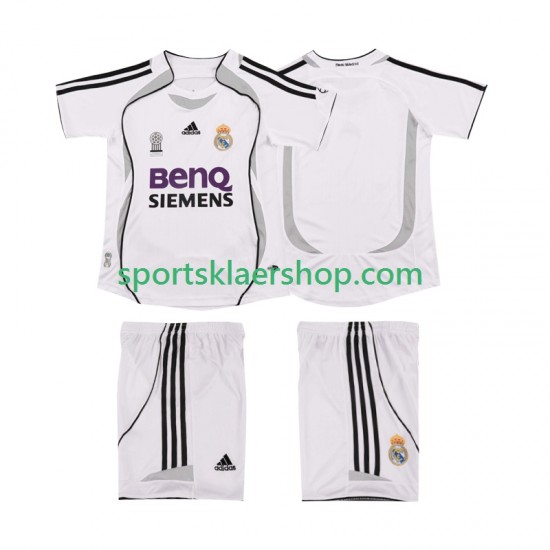 Real Madrid drakt 2007 Retro Hjemmetrøye Kort erm 2006 , Barnesett