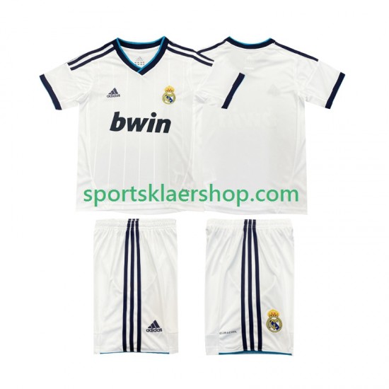 Real Madrid drakt 2012 2013 Retro Hjemmetrøye Kort erm , Barnesett