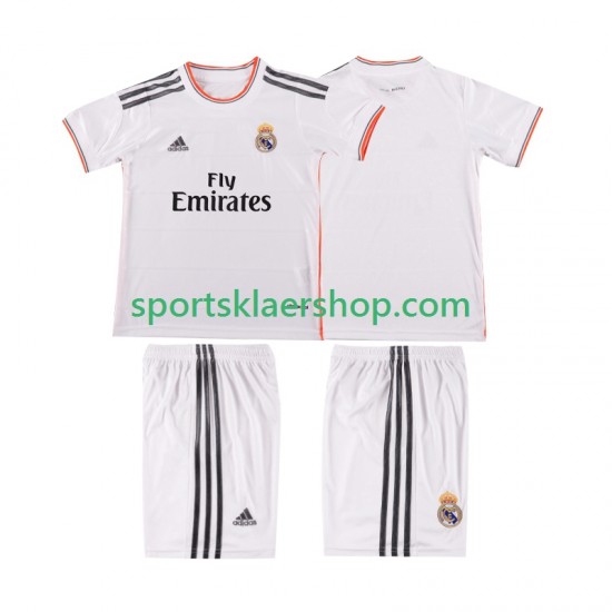 Real Madrid drakt 2013 2014 Retro Hjemmetrøye Kort erm , Barnesett