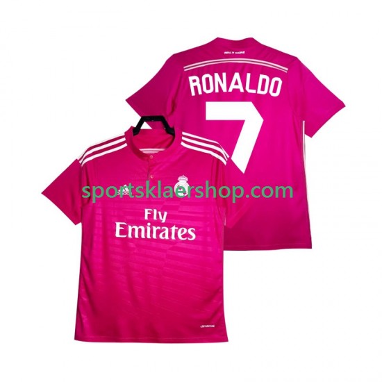 Real Madrid drakt Cristiano Ronaldo 7 2014 2015 Retro Bortetrøye Kort erm , Herre